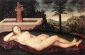 Liegende Flußnixe am Brunnen Lucas Cranach der Ältere Nacktheit